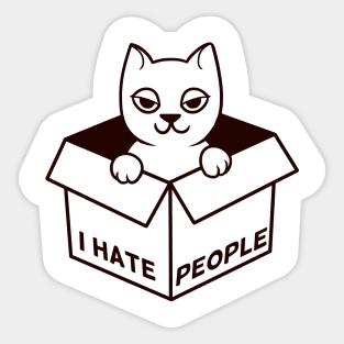 I hate People Sticker